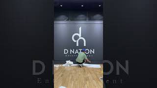 Stencil logo mural #artwork #muralwork #interiordesign