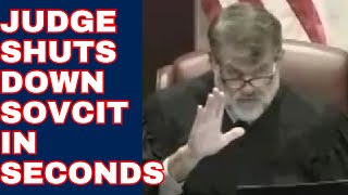 Judge Shuts Down Sovereign Citizen In Minutes - SovCit Actually Folds