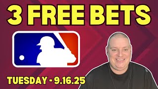 Craig's 3 Free Tuesday Betting Picks - 9/16/25 l MLB Picks, MLB Bets & MLB Predictions
