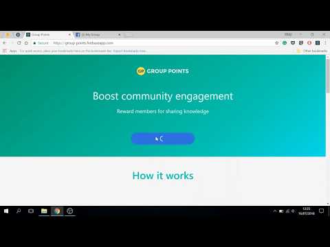 Group Points - 2018 Facebook developer challenge hackathon Demo