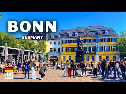 Bonn, Germany 4K HDR Walking Tour | Beethoven’s City – Cherry Blossoms & Landmarks
