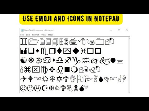 Use Emoji and Icons in Notepad#notepadtricks #PHDCHIP