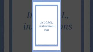 advantages of COBOL programming|| Shorts