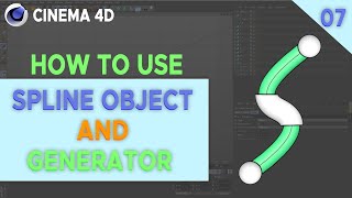 Cinema 4D Tutorial in Urdu  Objects Spline and Generators - learning art