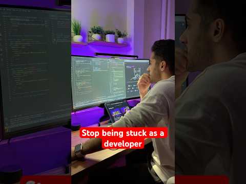 Stop being stuck as a developer #developer #frontend #frontenddeveloper #coding #development