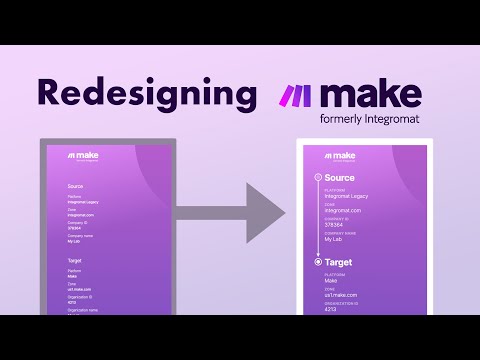 Redesigning Integromat/Make Migration
