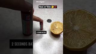 Viral Lemon, Battery & Coin Science Experiment 🤔💯 , Easy Life hack #shorts #science #experiment