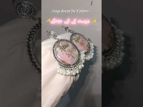 🌸 Handmade Resin Earrings | Real Flowers Jewelry ✨ Unique & One of a Kind 💕 #shorts