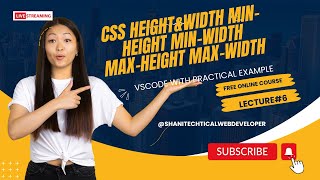 CSS3 Properties |max-height, min-height & max-width , min-width |Learn CSS|CSS for beginners#lec 6