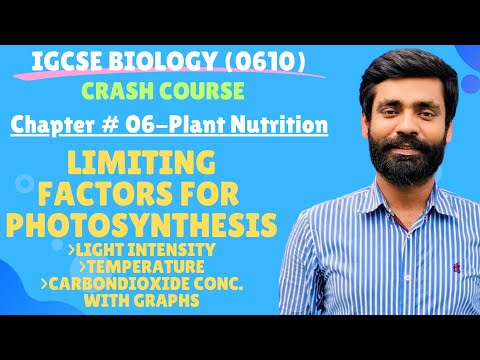 IGCSE Biology| Chapter #06 Plant Nutrition(factors limiting rate of photosynthesis)