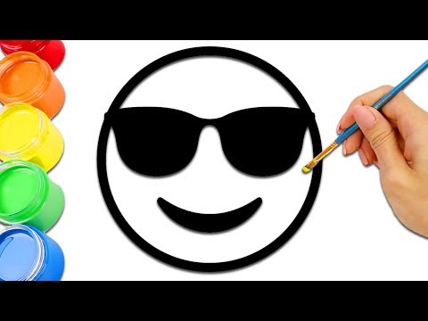 Cute Emoji Smiley Faces Drawing, Coloring, and Painting for Kids & Toddlers!