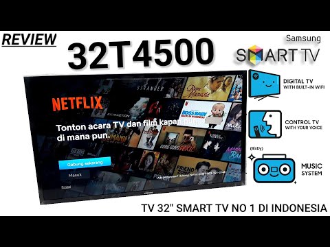 REVIEW SAMSUNG 32T4500 SMART TV Indonesia HD
