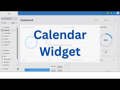 How to Use the Calendar Widget for Seamless Client Bookings | Tutorial