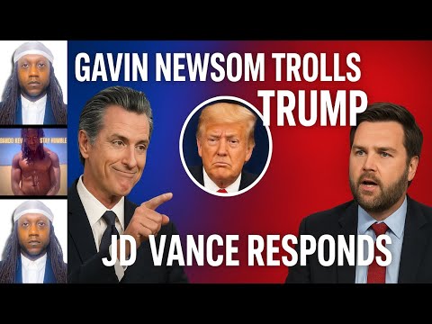 Gavin Newsom Trolls Trump & JD Vance Responds in Fox News Interview