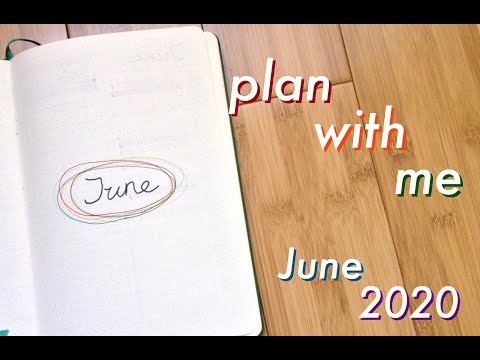plan with me | June 2020 // Pride Month Rainbows