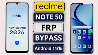 Realme Note 50 Frp bypass Android 14/ 15 | Realme Android 15 FRP Bypass Without Pc Method 2026