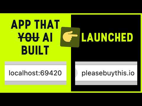 How to DEPLOY APPS (that AI built, etc)