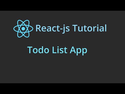 React Todo List App - React JS Tutorial For Beginners