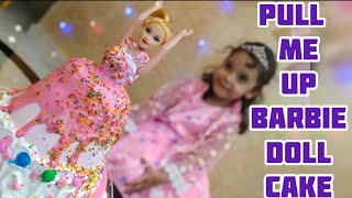 BARBIE PULL ME UP|How to make Perfect PULL ME UP DOLL CAKE without mould|TSUNAMI cake WITHOUT GLITER