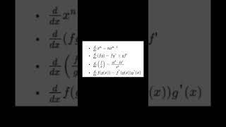 Class 12 differentiation formulas