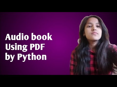 Make your own Audio Book | Convert any PDF into Audio Book - Python trends