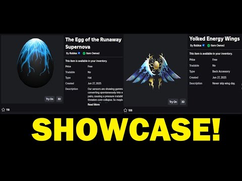 The hatch Egg of the Runaway Supernova and Yolked Energy Wings showcase and how to get
