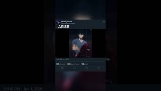 Arise | Solo leveling | Anime | Trending | #shorts #sololeveling #shadowmornarch #anime  #solo