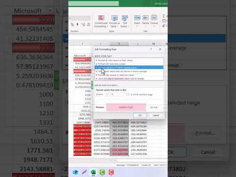 MS Excel  Katakchalarni rangini formatlash cell color formatting