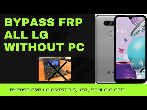 Bypass FRP all LG aristo 5 K300  all Security  without PC