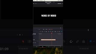 Word by word text animation in DaVinci Resolve