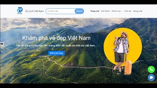 Website Du lịch | KLVT - Best Web Design 2024 | VKU