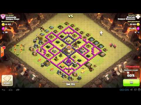 Clash of clans War game! How to win!