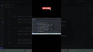 Python turtle 🐢 creating an amazing graphics #shorts | python turtle graphics tutorial