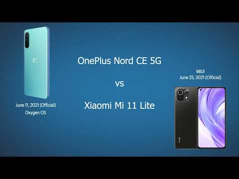 Xiaomi Mi 11 Lite  vs OnePlus Nord CE 5G