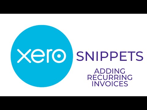 Adding Recurring Invoices to Xero