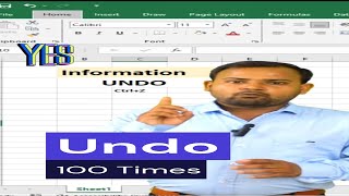 How Many Time Undo Can Do?|| Excel Tricks #microsoftexcel #excelclasses  #computer #microsoftoffice