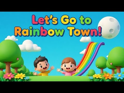 Title:Let’s Go to Rainbow Town! | Fun & Magical Kids Rhyme | TuneTots
