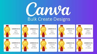 Bulk Create Designs with Canva Sheets | 2025 Tutorial for Teachers