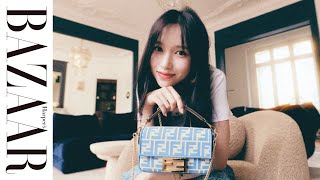 TWICEのミナとフェンディ── 初夏のパリで気ままなエスプリを振りまいて｜ハーパーズ バザー（Harper's BAZAAR）公式