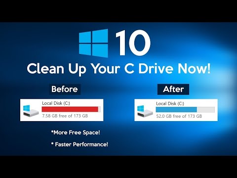 How to clean C drive Window 10 c drive: Remove hidden junk files to ( make laptop/PC fast ⏩)
