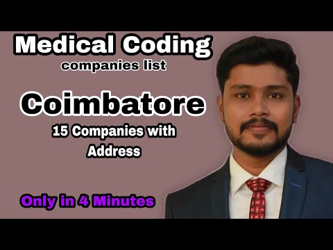 Medical Coding Companies in Coimbatore || Updated 2022|| 15 Companies with Address only in 4 Minutes