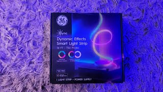 GE Cync Dynamic Effects Indoor Light Strip Instalation and Review