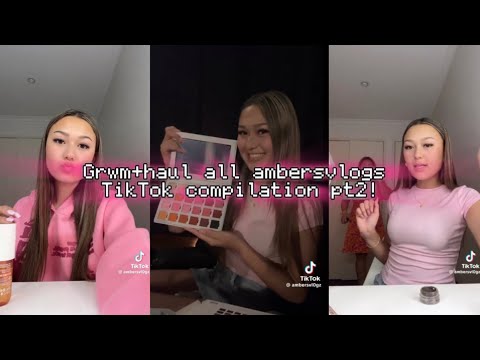 Grwm+haul all ambersvlogs TikTok compilation pt2#compilation #ambersvlogs #grwm #tiktok #preppy #new