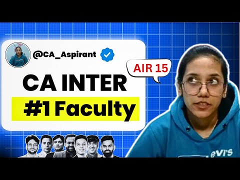 Best CA Inter Faculties for May 2026 | Group 1 & 2 Review + Rankholder Recommendations 🔥