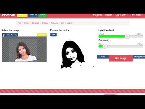 From Picture to SVG Vector in Frakie.com