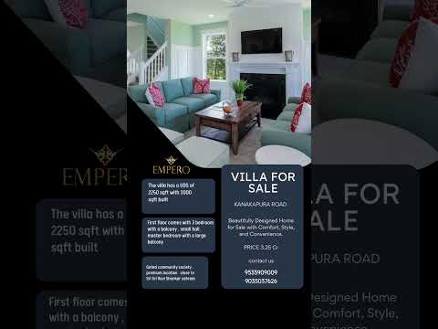 4 BHK Villa Sale Kanakapura Road  bangalore #youtubeshorts #srisriravishankar #artofliving #home