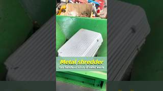Metal Shredder Destroys a Whole Suitcase – Insane Power! 😱 #metalshredder #metalcrusher  #shredder