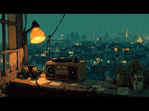 Cozy Lofi Night Mix - Rainy Window Vibes & Deep Focus Study Music | Sleepy Urban Chill
