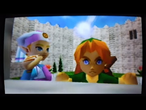 The Legend of Zelda Ocarina of Time Princess Zelda officially captured on a CRT and Nintendo 64