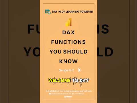 DAX funtions you need to know in POWER BI- Cheat Sheet! #PowerBILearningSeries #tech #subscribe
